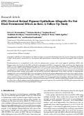 Cover page: iPSC-Derived Retinal Pigment Epithelium Allografts Do Not Elicit Detrimental Effects in Rats: A Follow-Up Study