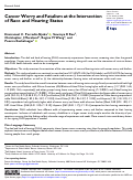 Cover page: Cancer Worry and Fatalism at the Intersection of Race and Hearing Status.