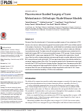 Cover page: Fluorescence-Guided Surgery of Liver Metastasis in Orthotopic Nude-Mouse Models