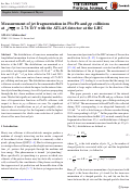 Cover page: Measurement of jet fragmentation in Pb+Pb and pp collisions at sNN=2.76 TeV with the ATLAS detector at the LHC