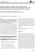 Cover page: Effects of transgenic expression of Brevibacterium linens methionine gamma lyase (MGL) on accumulation of Tylenchulus semipenetrans and key aminoacid contents in Carrizo citrange