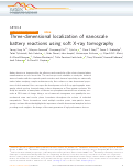 Cover page: Three-dimensional localization of nanoscale battery reactions using soft X-ray tomography