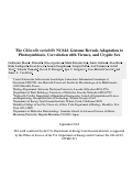 Cover page: The Chlorella variabilis NC64A Genome Reveals Adaptation to Photosymbiosis, Coevolution with Viruses, and Cryptic Sex