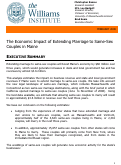 Cover page: The Economic Impact of Extending Marriage to Same-Sex Couples in Maine