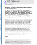 Cover page: Identification of Genetic Loci Shared Between Attention-Deficit/Hyperactivity Disorder, Intelligence, and Educational Attainment.