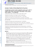 Cover page: Anxiety in youth at clinical high risk for psychosis.