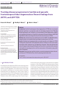 Cover page: Tracking disease progression in familial and sporadic frontotemporal lobar degeneration: Recent findings from ARTFL and LEFFTDS.