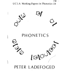 Cover page: WPP, No. 20: Phonetics