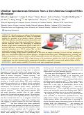 Cover page: Ultrafast Spontaneous Emission from a Slot-Antenna Coupled WSe2 Monolayer