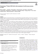 Cover page: Evaluating [225Ac]Ac-FAPI-46 for the treatment of soft-tissue sarcoma in mice.