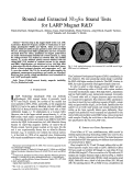 Cover page: Round and Extracted Nb3Sn Strand Tests for LARP Magnet R&amp;D