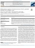 Cover page: Whole genome sequence of Serratia marcescens 39_H1, a potential hydrolytic and acidogenic strain.