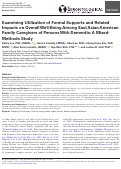 Cover page: Examining Utilization of Formal Supports and Related Impacts on Overall Well-Being Among East Asian American Family Caregivers of Persons With Dementia: A Mixed-Methods Study