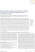 Cover page: Mono and dual cofactor dependence of human cystathionine β-synthase enzyme variants in vivo and in vitro.