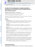 Cover page: Severity of alcohol dependence is negatively related to hypothalamic and prefrontal cortical gray matter density in heavy drinking smokers