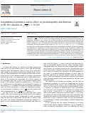 Cover page: Longitudinal asymmetry and its effect on pseudorapidity distributions in Pb–Pb collisions at s NN = 2.76 &nbsp;TeV