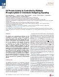 Cover page: Gli Protein Activity Is Controlled by Multisite Phosphorylation in Vertebrate Hedgehog Signaling