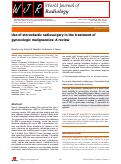 Cover page: Use of stereotactic radiosurgery in the treatment of gynecologic malignancies: A review