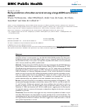 Cover page: Early prediction of median survival among a large AIDS surveillance cohort