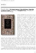 Cover page: Reseña de The Spanish American Crónica Modernista, Temporality and Material Culture: Modernismo's Unstoppable Presses de Andrew Reynolds
