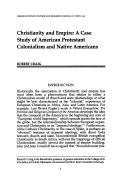 Cover page: Christianity and Empire: A Case Study of American Protestant Colonialism and Native Americans
