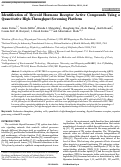 Cover page: Identification of Thyroid Hormone Receptor Active Compounds Using a Quantitative High-Throughput Screening Platform