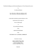 Cover page: The Ethical Challenges and Professional Responses of Travel Demand Forecasters