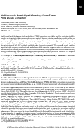 Cover page: Multiharmonic small-signal modeling of low-power PWM dc-dc converters
