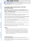 Cover page: A systematic review of attentional biases in disorders involving binge eating