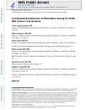 Cover page: Cost-Related Nonadherence to Medications Among US Adults With Chronic Liver Diseases