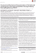 Cover page: Structural and Biochemical Characterization of the Early and Late Enzymes in the Lignin β-Aryl Ether Cleavage Pathway from Sphingobium sp. SYK-6*