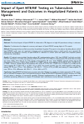 Cover page: Impact of Xpert MTB/RIF Testing on Tuberculosis Management and Outcomes in Hospitalized Patients in Uganda