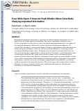 Cover page: Eyes wide open: enhanced pupil dilation when selectively studying important information