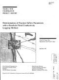 Cover page: Determination of Fracture Inflow Parameters with a Borehole Fluid Con ductivity Logging Method