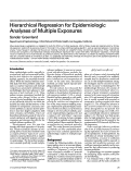 Cover page: Hierarchical regression for epidemiologic analyses of multiple exposures.