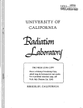 Cover page: SEPARATION OF IRON, COBALT, ZINC, AND PHOSPHORUS ON SYNTHETIC RESIN