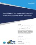 Cover page of RAP and RAS in HMA Pilot Project on SBD 215: Material Testing, Observations, and Findings