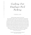 Cover page: Cashing Out Employer-Paid Parking
