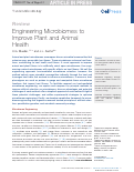 Cover page: Engineering Microbiomes to Improve Plant and Animal Health