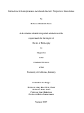 Cover page of Interactions between pronouns and clausal structure: Perspectives from Atchan