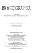 Cover page: Biogeografia dell'Appennino centrale e settentrionale: trenta'anni dopo. Parte II
