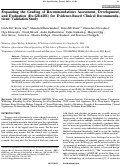 Cover page: Expanding the Grading of Recommendations Assessment, Development, and Evaluation (Ex-GRADE) for Evidence-Based Clinical Recommendations: Validation Study