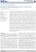 Cover page: An efficient automated parameter tuning framework for spiking neural networks