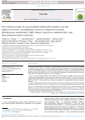 Cover page: First clinical results of a personalized immunotherapeutic vaccine against recurrent, incompletely resected, treatment-resistant glioblastoma multiforme (GBM) tumors, based on combined allo- and auto-immune tumor reactivity