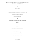 Cover page: Development of Amorphous-silicon-based Optical Coatings for Gravitational-wave Detectors