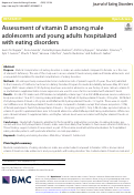 Cover page: Assessment of vitamin D among male adolescents and young adults hospitalized with eating disorders