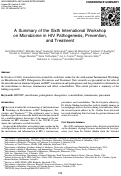 Cover page: A Summary of the Sixth International Workshop on Microbiome in HIV Pathogenesis, Prevention, and Treatment.