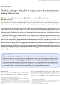 Cover page: Flexible Coding of Visual Working Memory Representations during Distraction