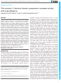 Cover page: The teneurin C-terminal domain possesses nuclease activity and is apoptogenic