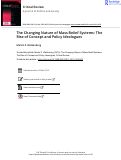 Cover page: The Changing Nature of Mass Belief Systems: The Rise of Concept and Policy Ideologues